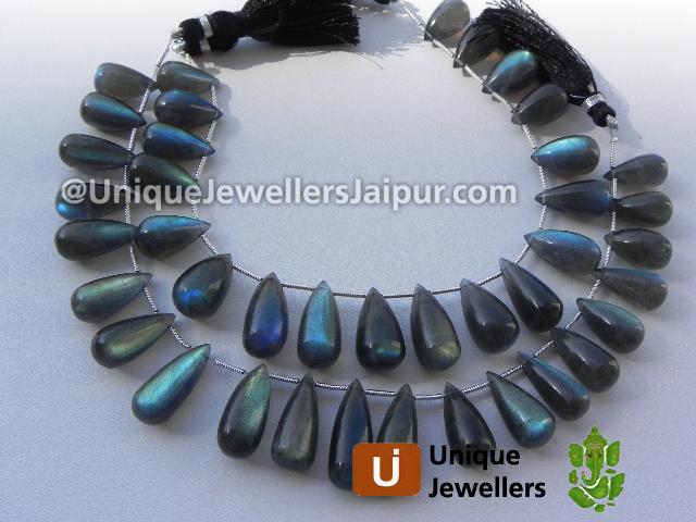 Labradorite Plain Drop Beads